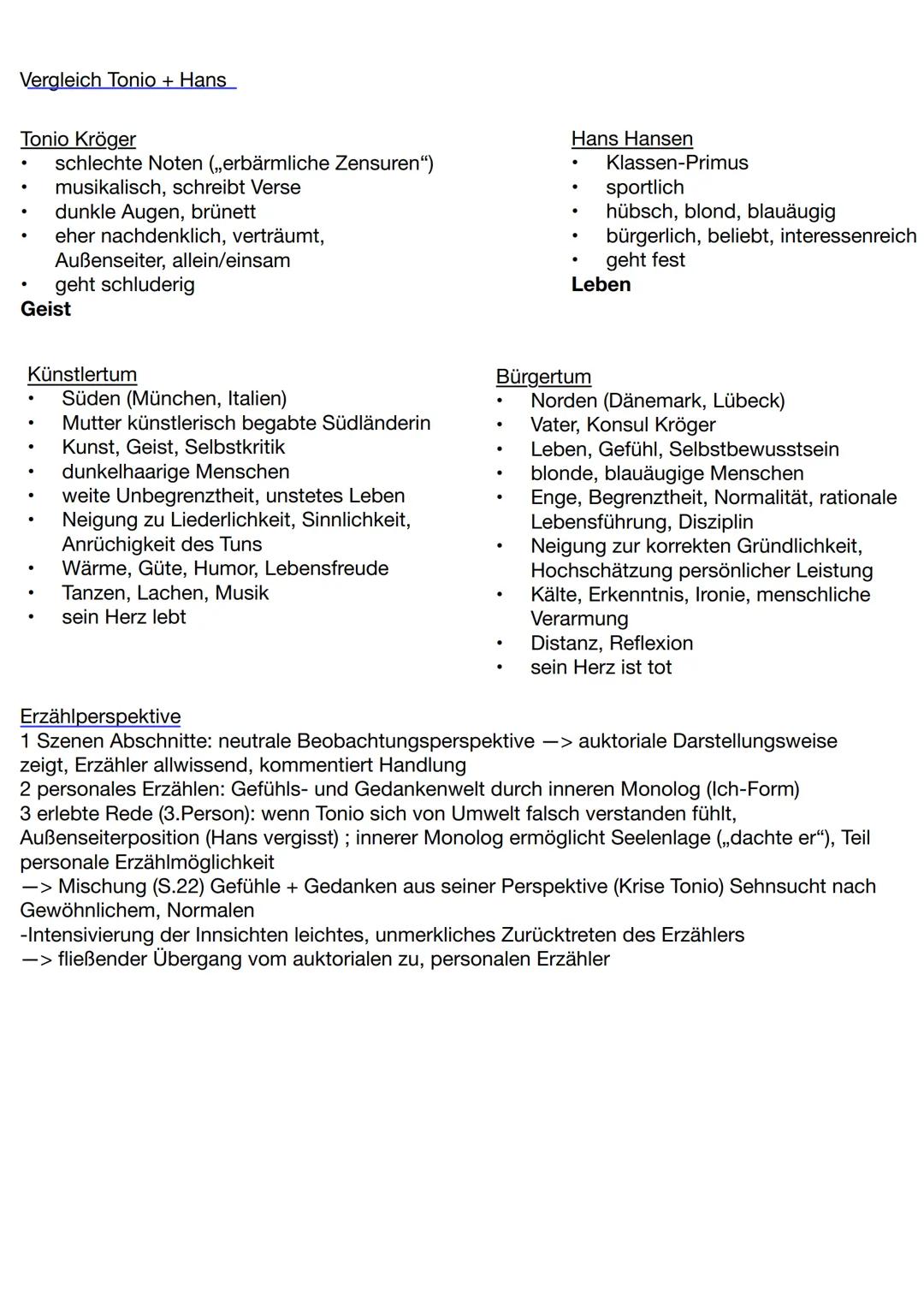 TONIC KROGER
.
trägt Züge einer Autobiographie Thomas Manns
zeigt unüberbrückbaren Gegensatz zwischen Künstlertum und Bürgerlichkeit aus
Ton