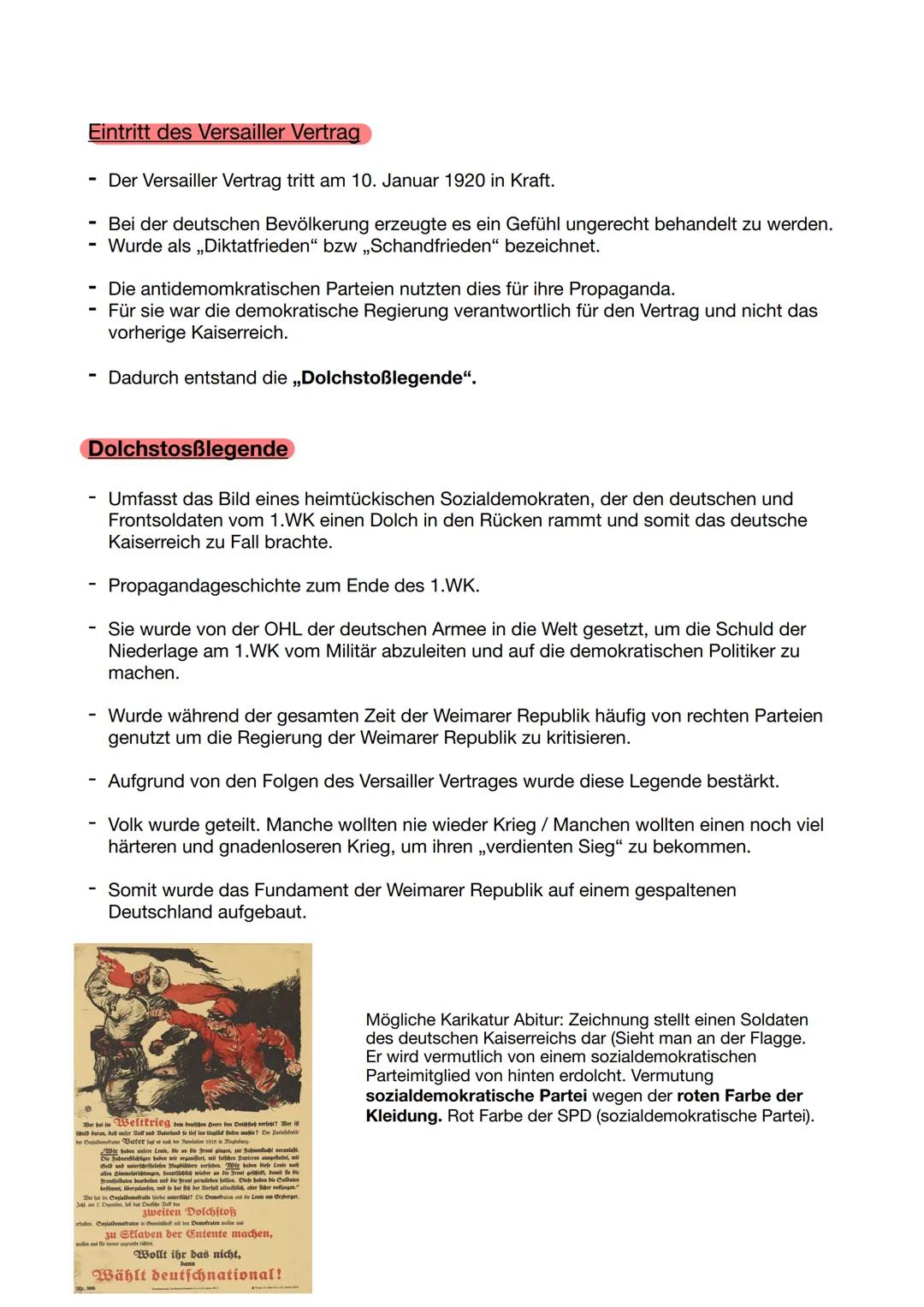 # Vorgeschichte Weimarer Republik (1WK)

- 1.WK war zwischen 1914-1918.

- Den Mittelmächten (Deutschland, Österreich-Ungarn) standen die En