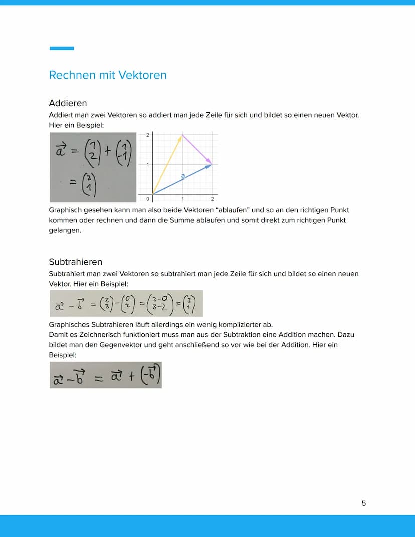 Abitur Lernzettel
Koordinatengeometrie
Gliederung:
Vektoren
Ortsvektor
Richtungsvektor
Herleitung:
Gegenvektor
Nullvektor
Rechnen mit Vektor