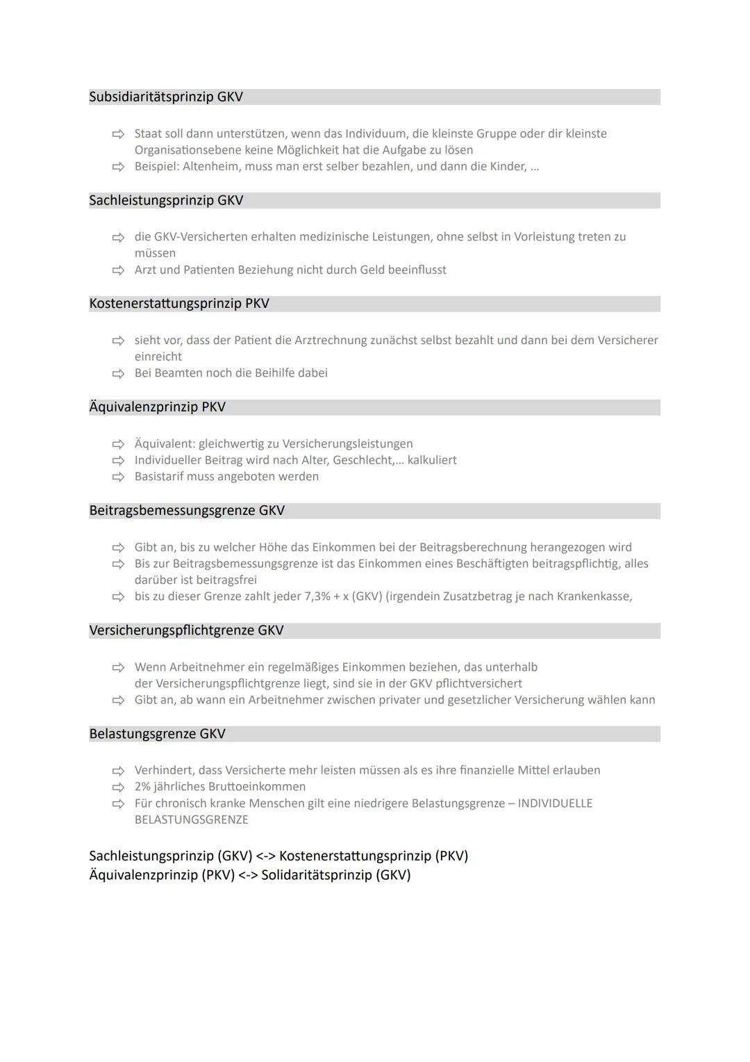 Lernzettel - Gesundheitssysteme
Gesundheitssystem
→ Setzt sich aus allen Personen, Organisationen, Einrichtungen, Regelungen und
Prozessen z