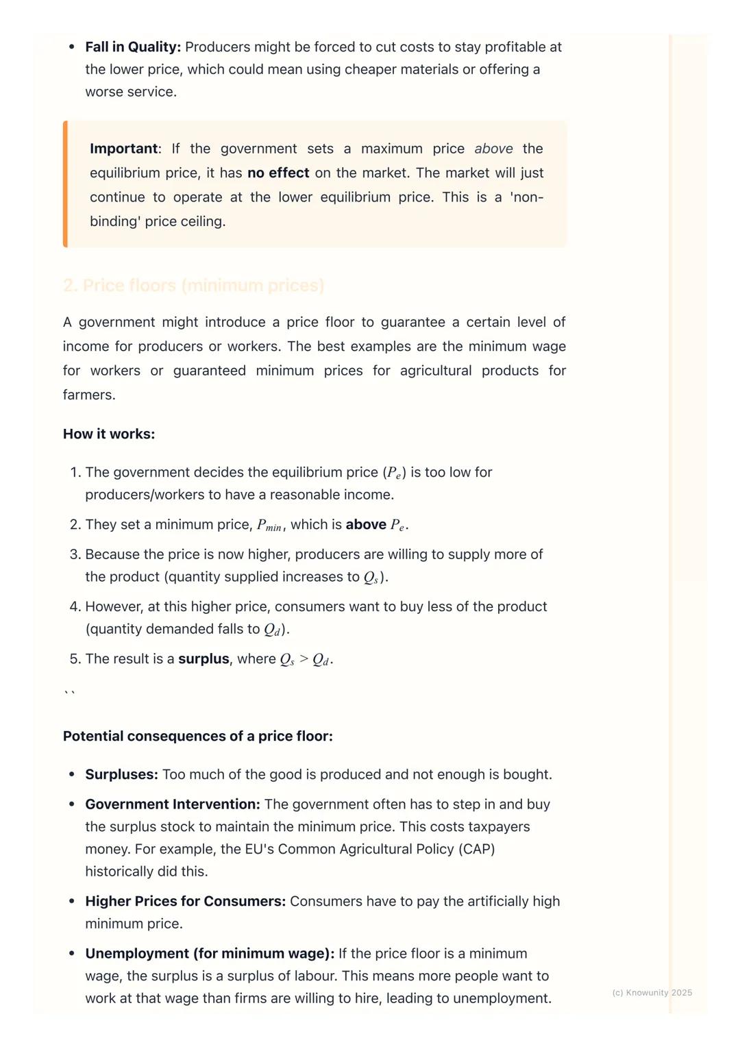 # Price Controls

Introduction to price controls

Price controls are when the government sets a price for a good or service,
instead of lett