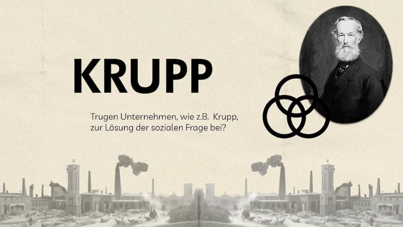 PENSIONS ARBEITER
KASSE WOHNUNGE KRUPP
Trugen Unternehmen, wie z.B. Krupp,
zur Lösung der sozialen Frage bei? 01
Soziale Frage
Begriffskläru