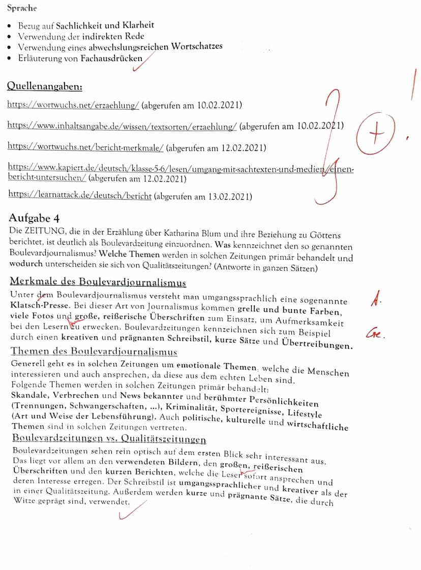 Jehr gut
Aufgabe 1
Schau dir die folgende Doku über Heinrich Böll an und notiere 15-20 Punkte, von denen du
denkst, dass man sie über Heinri