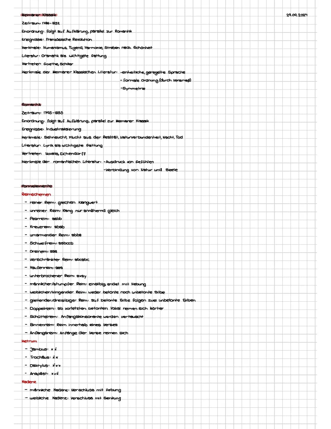 Q1.1 Epochenumbruch 18./19. Jahrhundert - Literatur um 1800 und im frühen 19. Jahrhundert (GK)