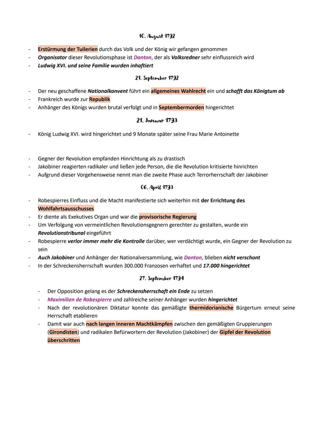 Abitur Geschichte
Französische Revolution
1789-1799
Verhältisse vor der Französischen Revolution
Herrschaftsform-Absolutismus
= Herrschaftsf