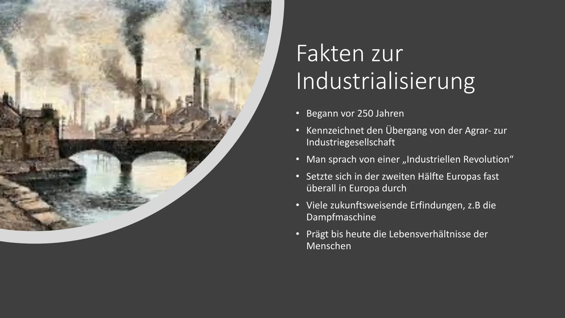 Industrialisierung
Von Finn, Tobias, Felix, Maxima & Lena Inhaltsverzeichnis
00
K14
●
●
●
Fakten zur Industrialisierung
Industrialisierung
S