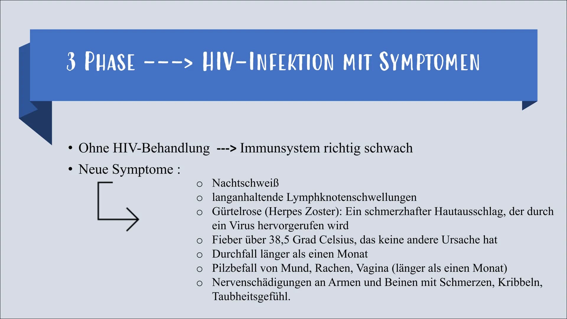 HIV / AIDS ÜBERSICHT
• Definition
• Allgemein wissen
Unterschied zwischen AIDS / HIV
• HIV ---> 4 Phasen + Symptome
• Welche Symptome von Ai