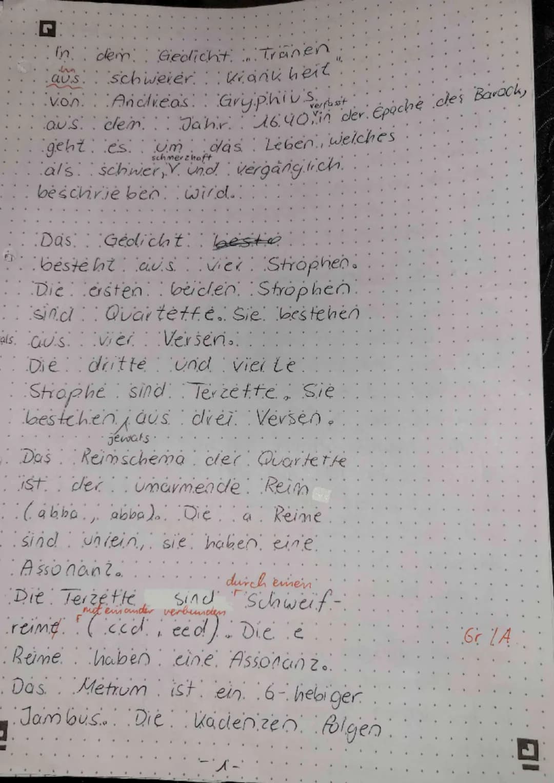 ALL CLLL
Ich
Driland Kolleg/ Fach: Deutsch/Kurs: Q1M
Andreas Gryphius: Tränen in schwerer Krankheit (1640)
Verzweiflung
tout splacine
Mir is