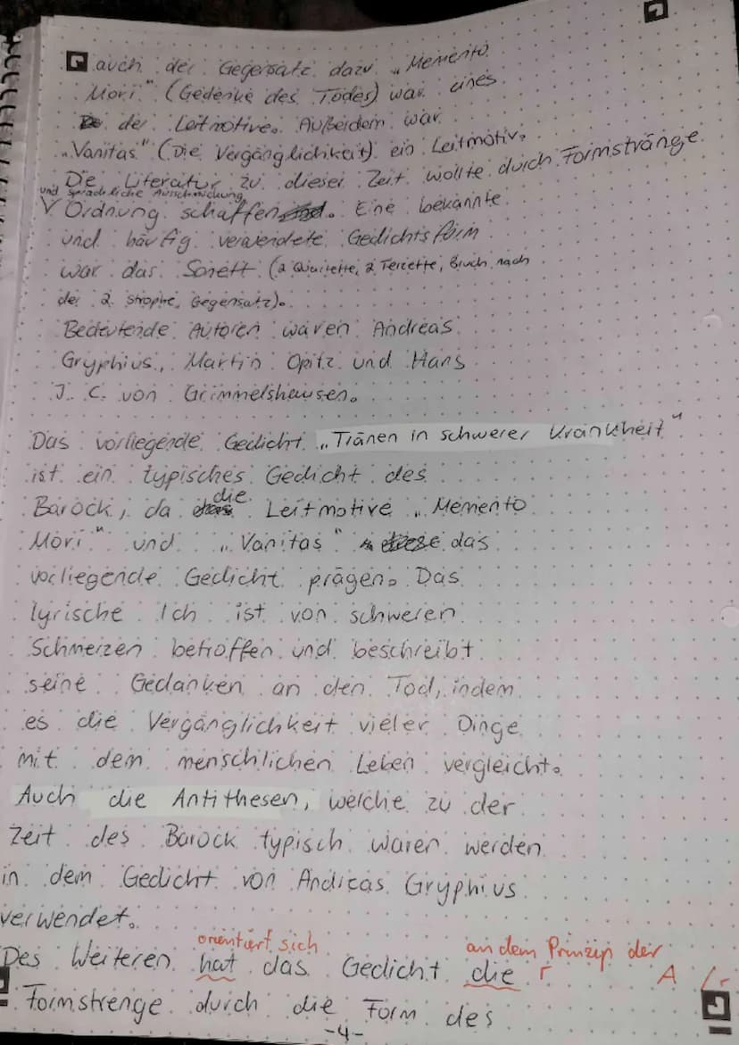 ALL CLLL
Ich
Driland Kolleg/ Fach: Deutsch/Kurs: Q1M
Andreas Gryphius: Tränen in schwerer Krankheit (1640)
Verzweiflung
tout splacine
Mir is