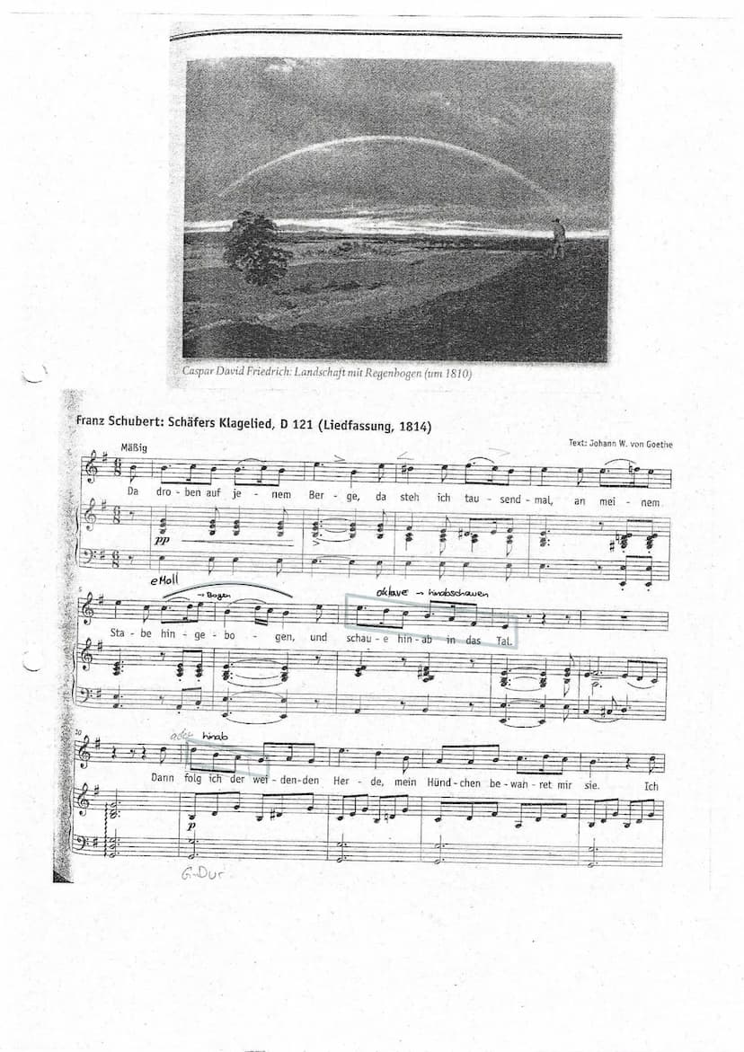 Das Kunstlied in der Romantik
"Franz Schubert hat eine Welt voll Poesie in Musik verwandelt." ~Dietrich Fischer
Franz Schubert (1797-1828)
S