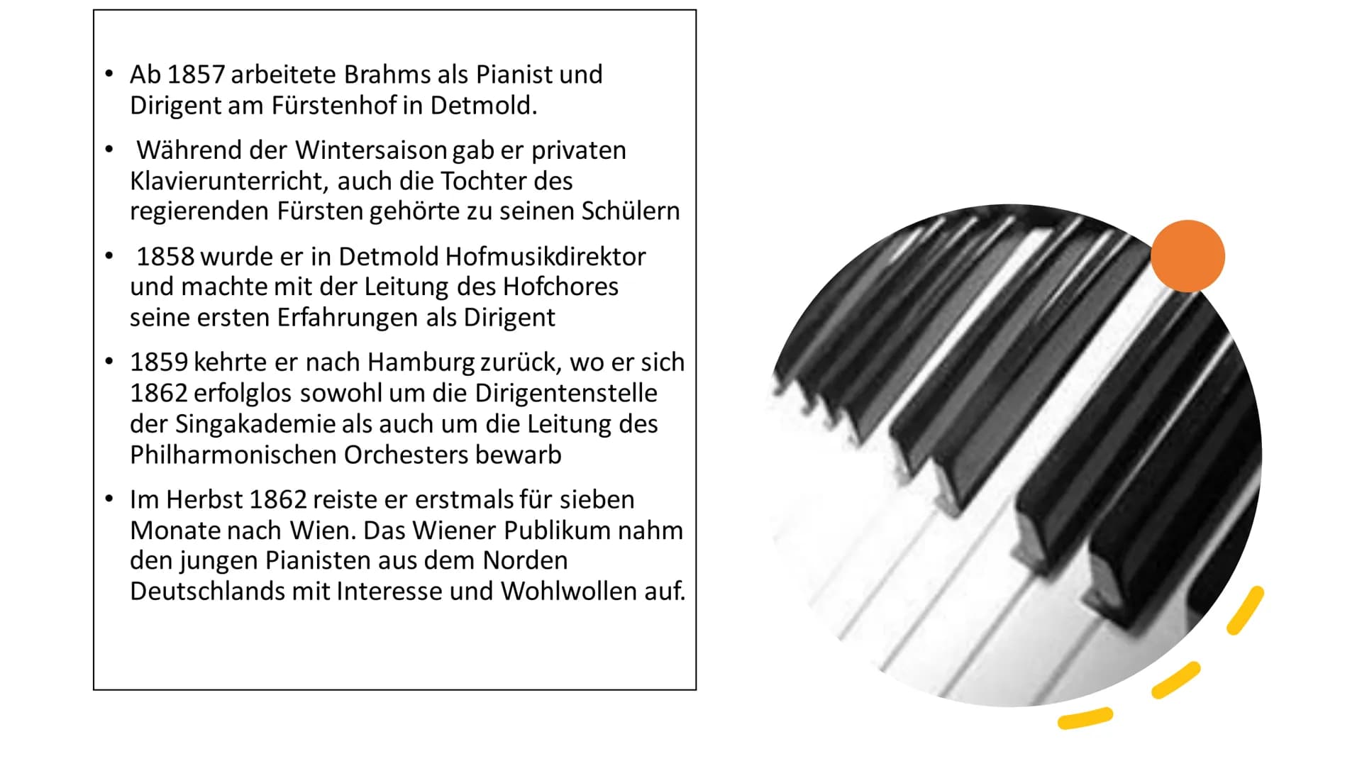 Johannes
Brahms Inhalt
Allgemeines
Kindheit
• Karriere
Umzug nach Wien
Werke
• Auszeichnungen
● PP
cresc.
1
HT=
THE
Faab
4.
TN-
Allgemeines
