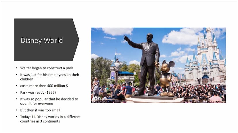 WALT DISNEY
WALT DISNEY
On the Walk of Fame STRUCTURE
Personal description
● Resume
●
• Example's / Special Films
The end of Walters career
