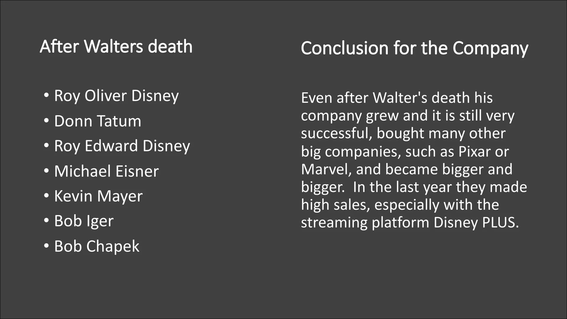 WALT DISNEY
WALT DISNEY
On the Walk of Fame STRUCTURE
Personal description
● Resume
●
• Example's / Special Films
The end of Walters career

