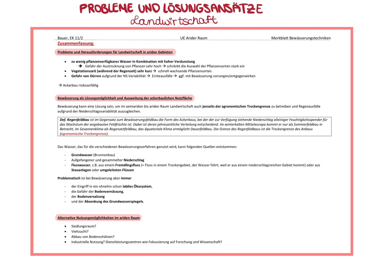 Erdkunde 11/2
Klimamorphologische Aspekt: Die Arbeit des Windes - äolischer Formenschatz
1.
II.
Abtragungskräfte:
-
äolische Abtragung
große