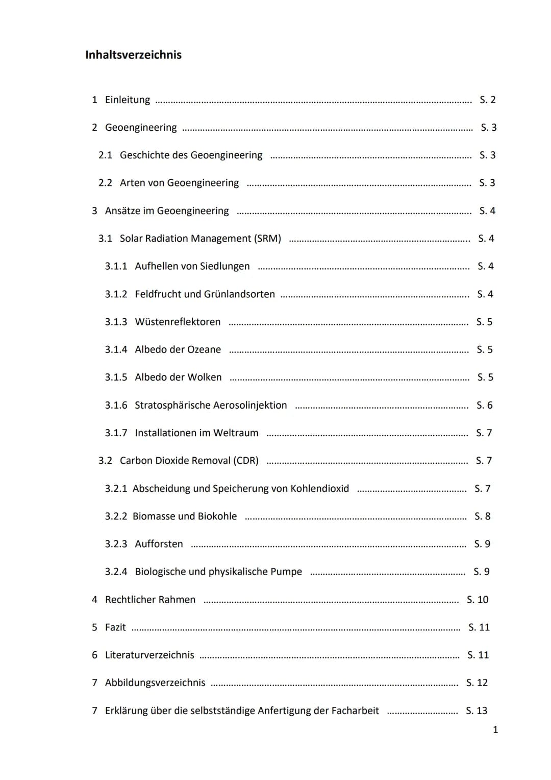 Verfasser: Isabel Stege
Schule: Marie-Curie-Gymnasium
Klasse:
9c
Fachlehrer: Frau Leuendorf
Geoengineering
REICHT ES AUS UM DEN KLIMAWANDEL 