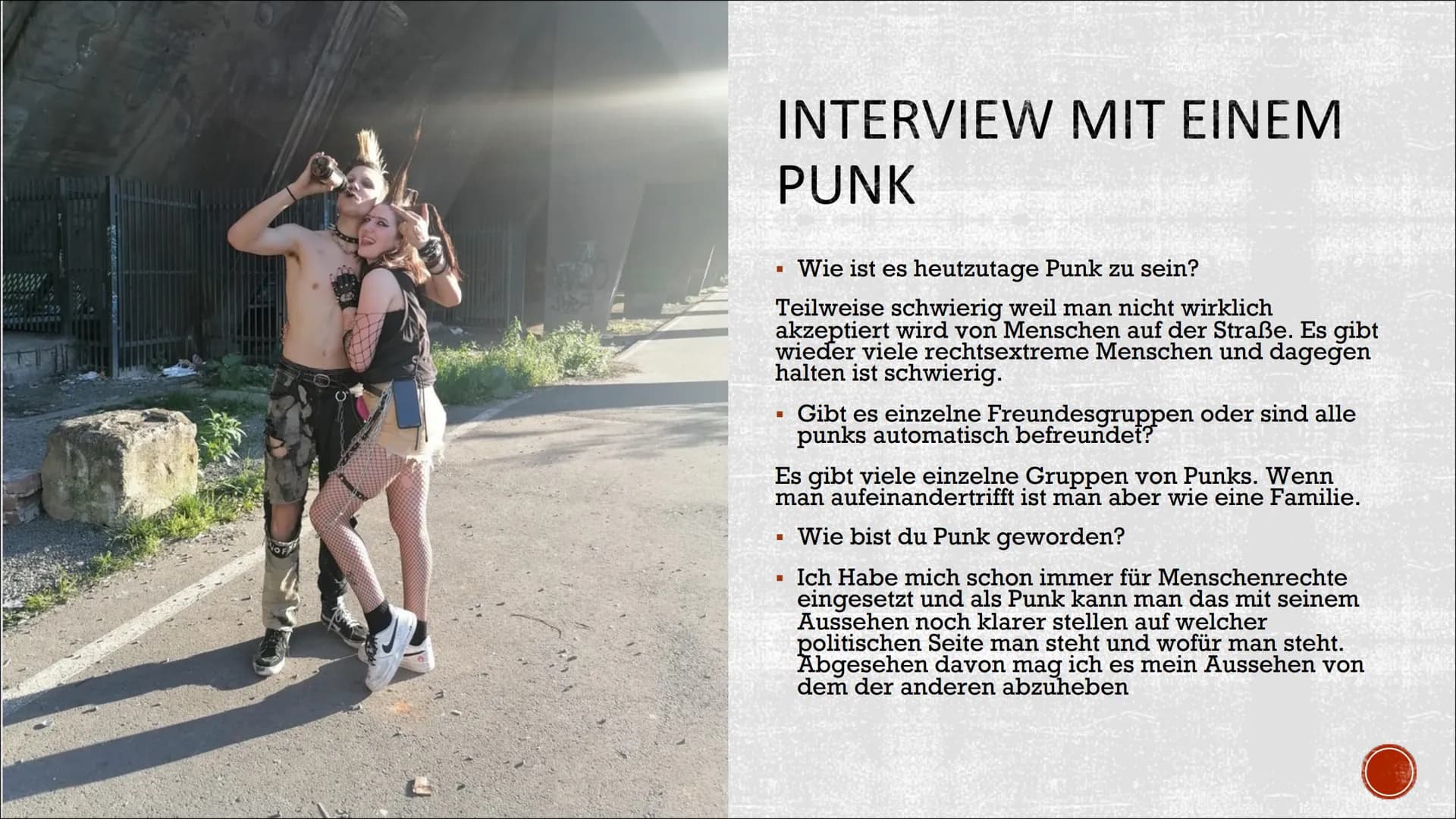 PUNKS
Politik, BFS11
Amelie & Cheyenne INHALTSVERZEICHNIS
▪ Vorurteile gegen Punks
Entstehung
▪ Punk in Deutschland
■
Punks in der Politik
▪