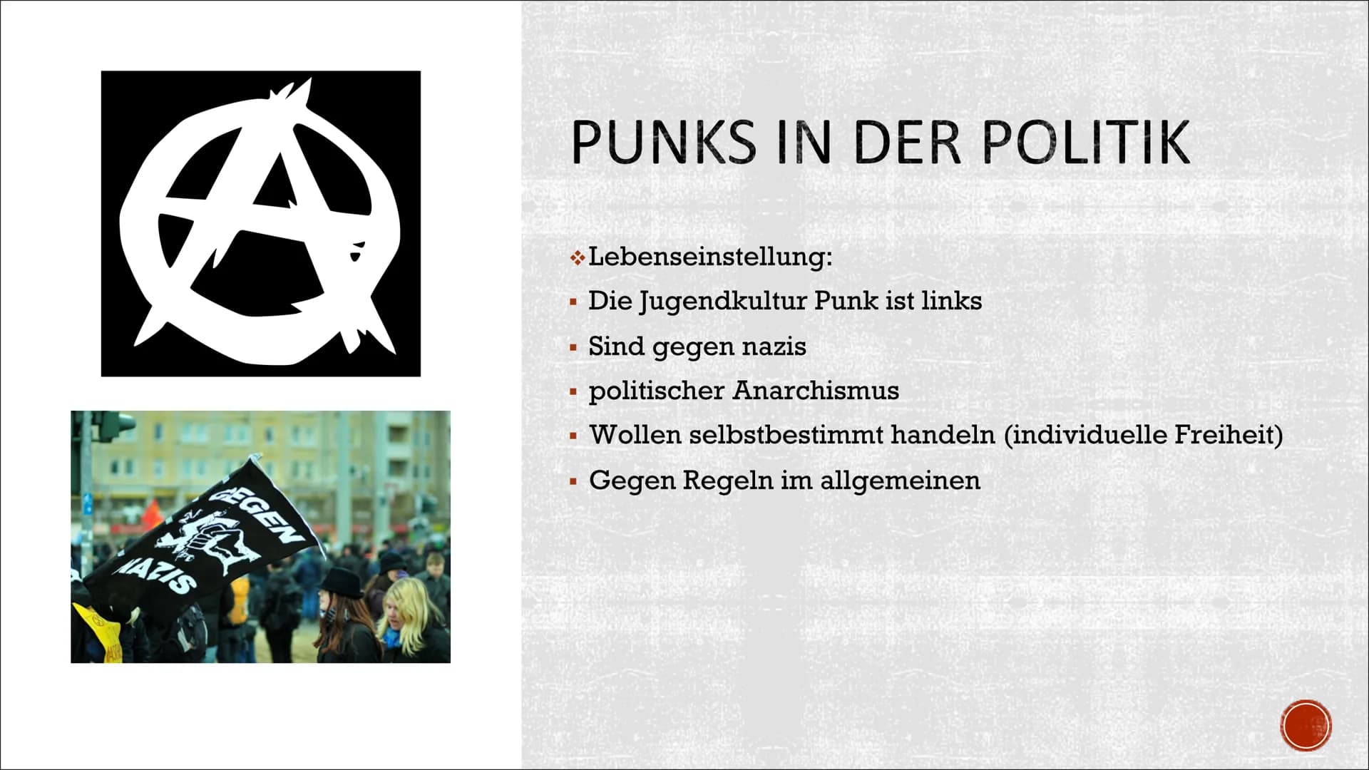 PUNKS
Politik, BFS11
Amelie & Cheyenne INHALTSVERZEICHNIS
▪ Vorurteile gegen Punks
Entstehung
▪ Punk in Deutschland
■
Punks in der Politik
▪