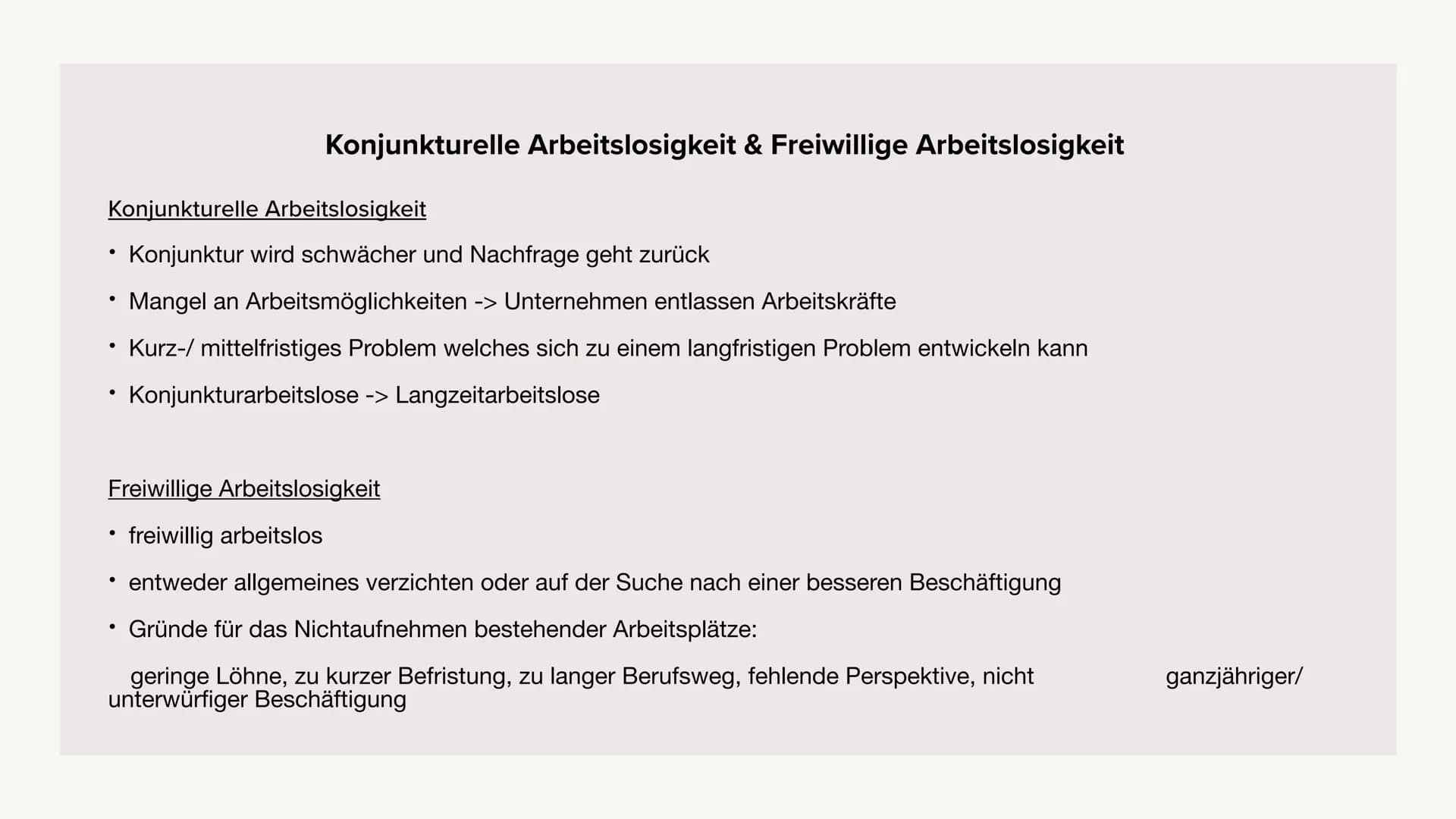 Arbeitslosigkeit
Alia, Angelina, Pauline, Mette, Mathushiga, Vanessa ●
●
●
●
●
●
Definition
Gliederung
Berechnung der Arbeitslosenquote
Form