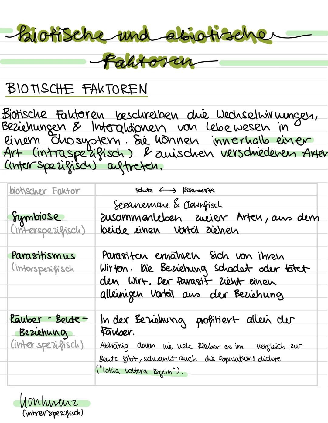 # Inhalt

Ökologie:

- Ökologische Grundbegriffe (Ökosystem,
  Biozönose, Habitat, biotische, abiotische
  Faktoren..)
- Toleranz/physiologi