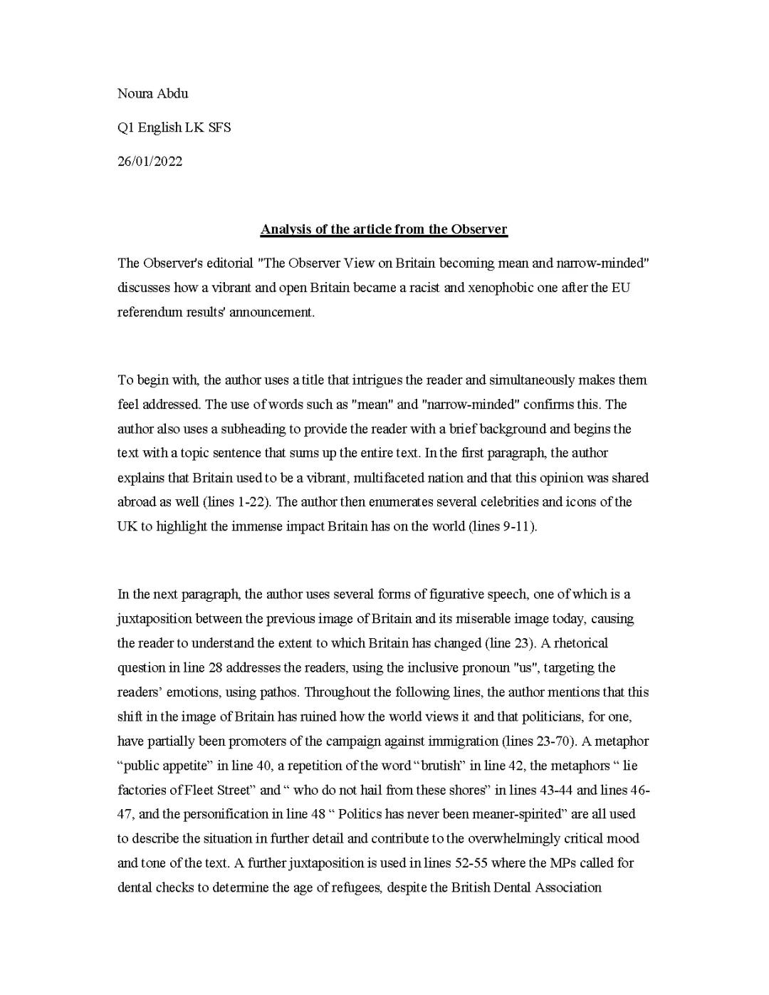 Analysis: Great Britain 