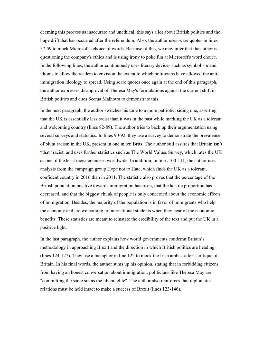 Noura Abdu
Q1 English LK SFS
26/01/2022
Analysis of the article from the Observer
The Observer's editorial "The Observer View on Britain bec