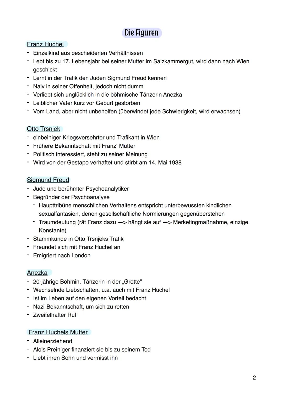 Der Trafikant
Zeitgeschichtlicher Hintergrund
Spielt um die Machtergreifung der Nationalsozialisten in Österreich, die im März 1938
abgeschl