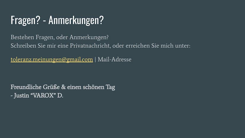 Das DarkNet...
... und seine Gefahren
Eine Präsentation von Justin D. Was ist das "DarkNet"?
Das Darknet ist eine anonymes Netzwerk (Peer to
