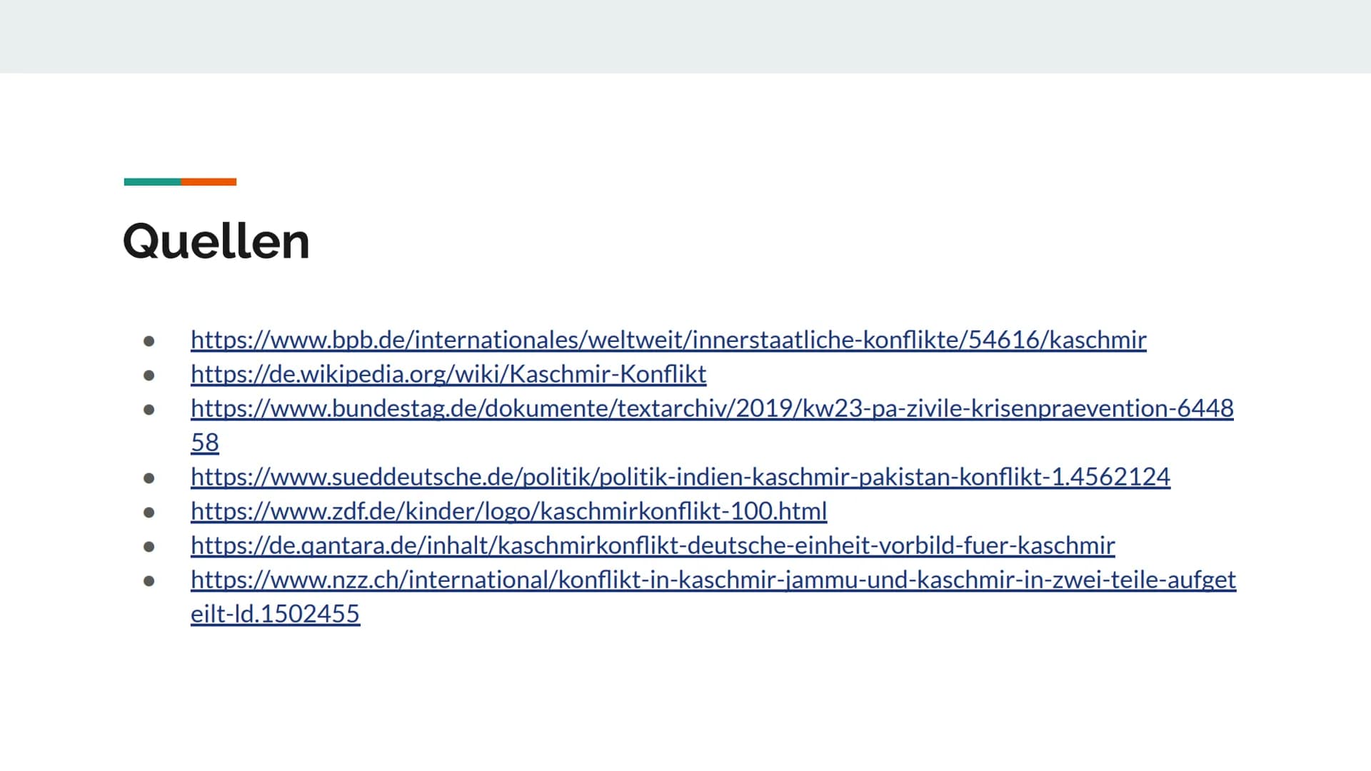 Kaschmir-Konflikt
AFGHANISTAN
Muzaffarabad
Asad
Kaschmi
PAKISTAN
Gilgit
KARAKORUM
Gilgit-Baltistan
Srinagar
Shaksgam-
Tal
Jammu
VOLKSREPUBLI