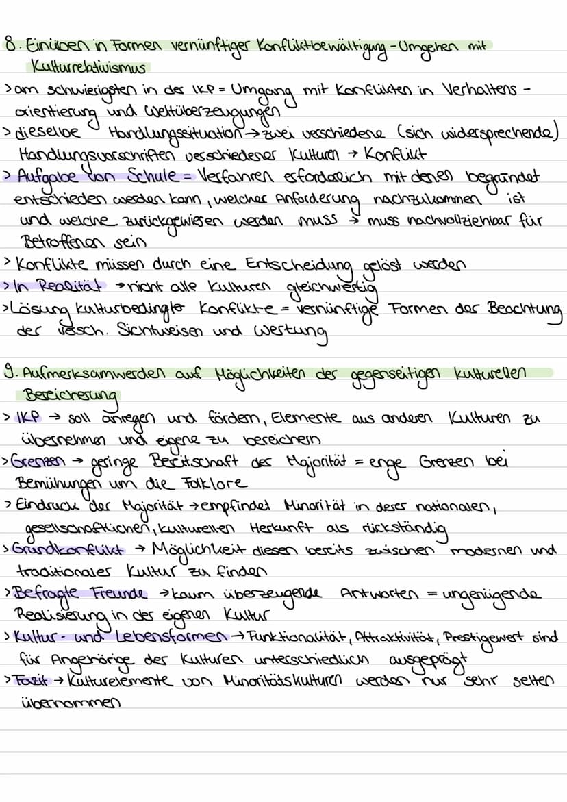 10 Ziele der interkulturellen Erziehung und Bildung nach Nieke
1. Erkennen des eigenen unvermeindlichen Ethnosentrismus
> Definition: → Ethn
