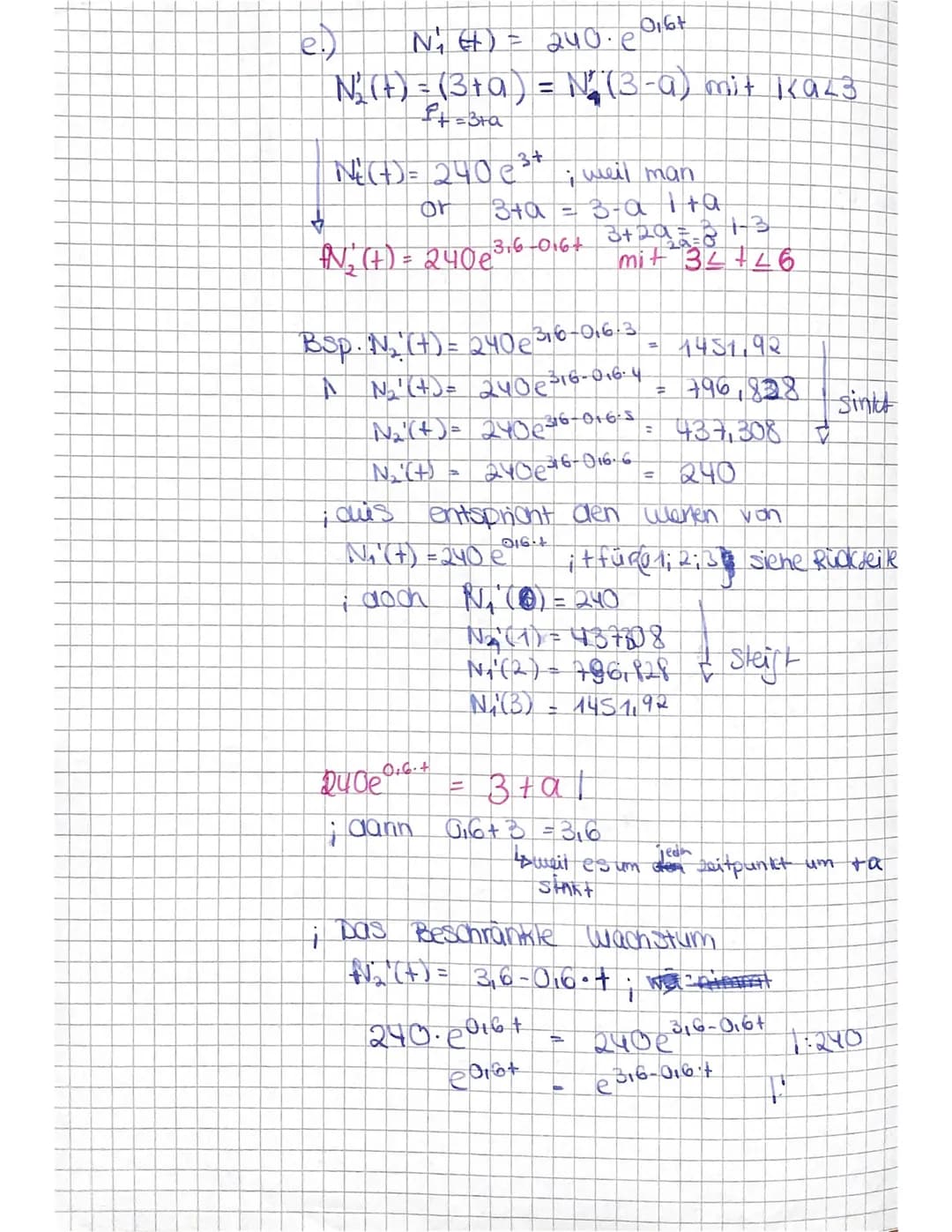 1. Prüfungsteil - hilfsmittelfrei - 30 min.
1) (10 P.) Bestimmen Sie x.
a) ex+3 = 11 en
X+3=en(1)1-3
X=-3
d) 25* = 5
QI Mathe LK
3. Klausur
