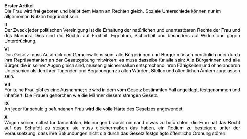FRAUEN IN DER FRANZÖSISCHEN
REVOLUTION
EINE PRÄSENTATION VON NELE BROCKMEYER ●
Frauenbewegung
Marsch der Pariser Frauen
Position der Frauen: