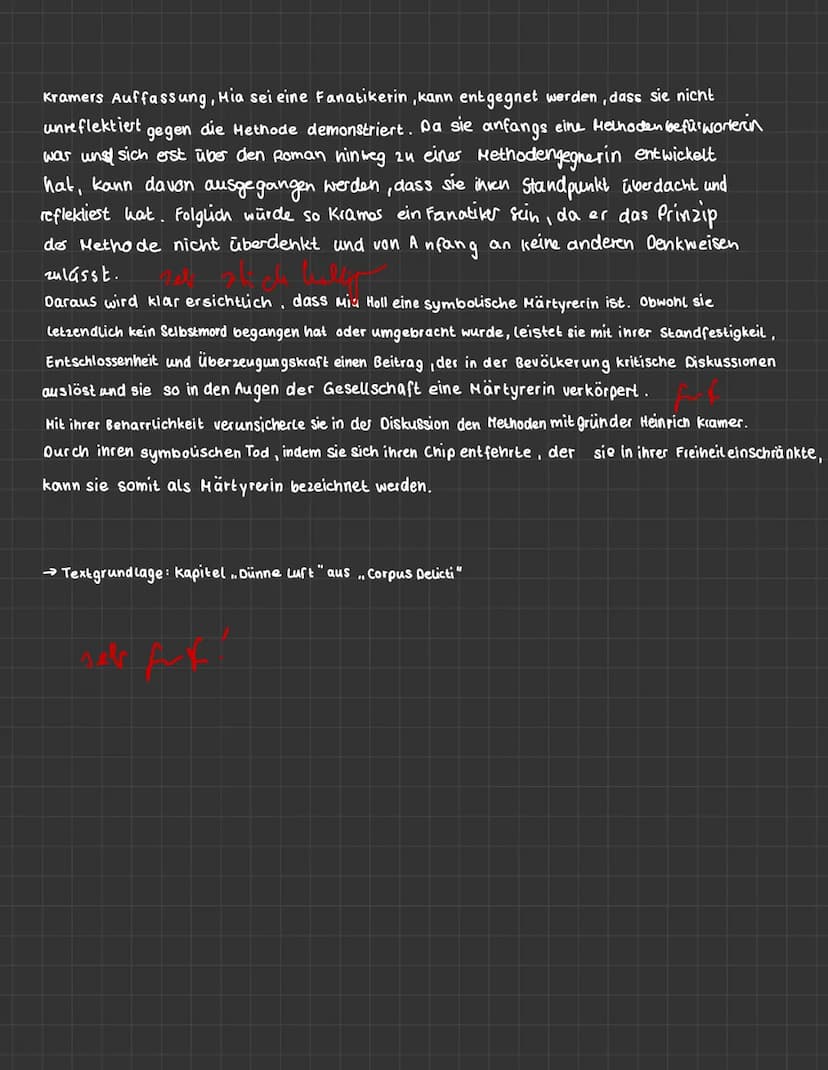 1st Mia Holl eine Märtyrerin?
1.11.2022
Der Roman, Corpus Delicti: Ein Prozess der von Juli 2eh verfasst wurde und im Jahre
2009 erschien, h