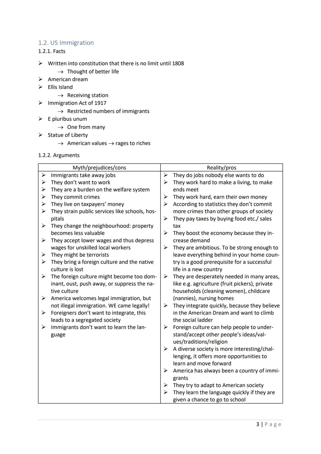ENGLISCH ABITUR
2022
LETIZIA BIBERGER Content
1. Immigration
1.1. UK Immigration
1.2. US Immigration........
2. British identity and divisio
