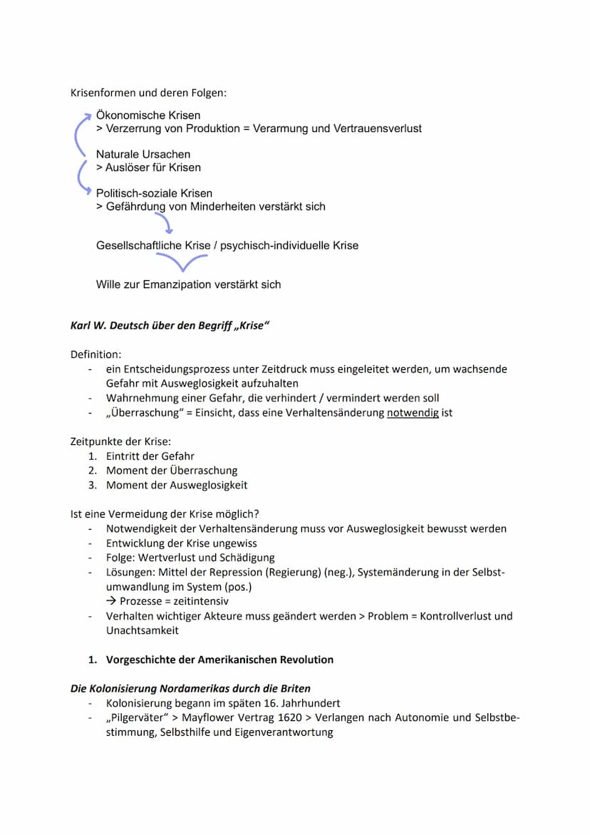 Amerikanische Unabhängigkeit / „American Revolution"
Krisen, Umbrüche und Revolutionen (1. Semester)
Revolution
Merkmale:
Umsturz bestehende