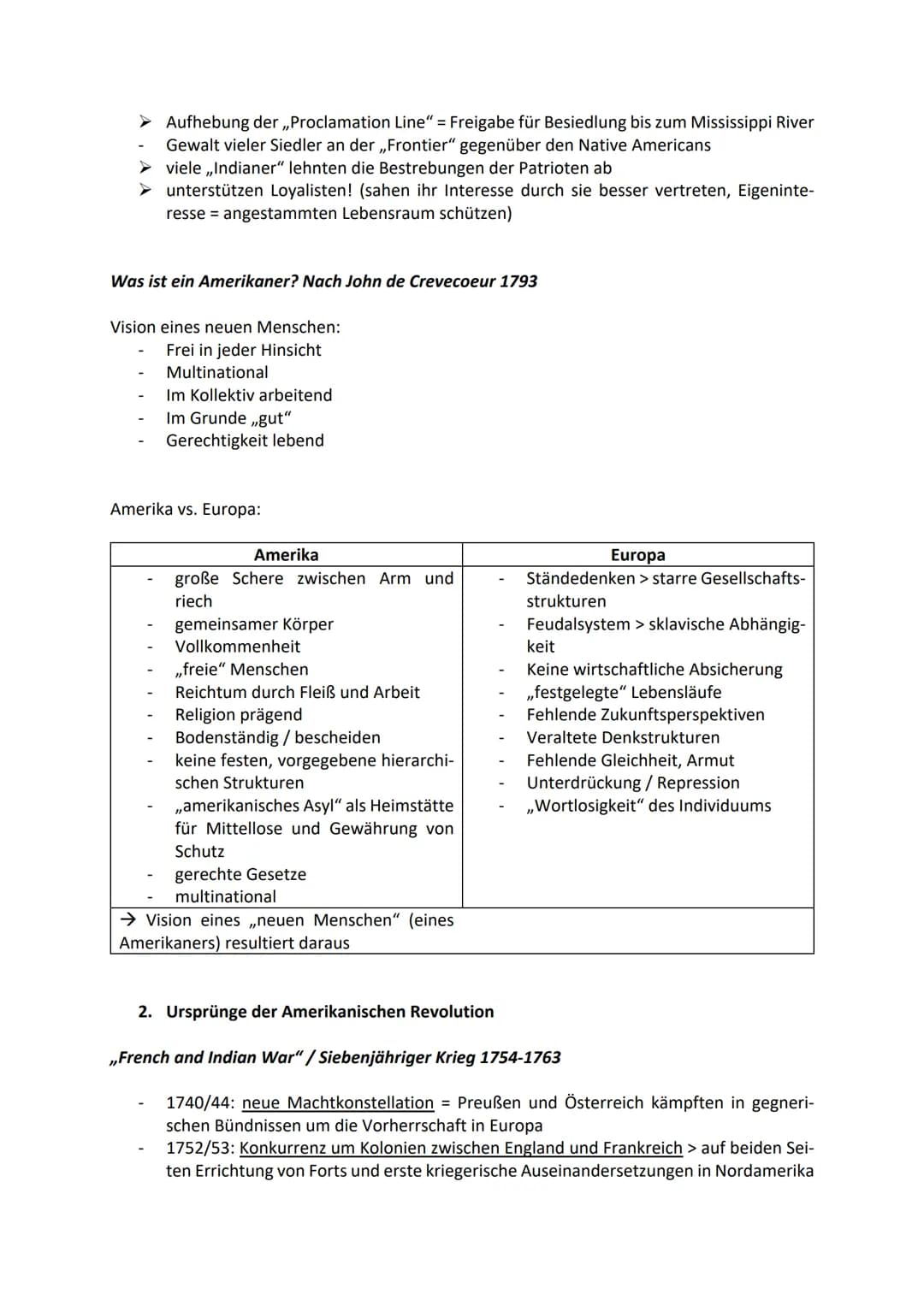 Amerikanische Unabhängigkeit / „American Revolution"
Krisen, Umbrüche und Revolutionen (1. Semester)
Revolution
Merkmale:
Umsturz bestehende