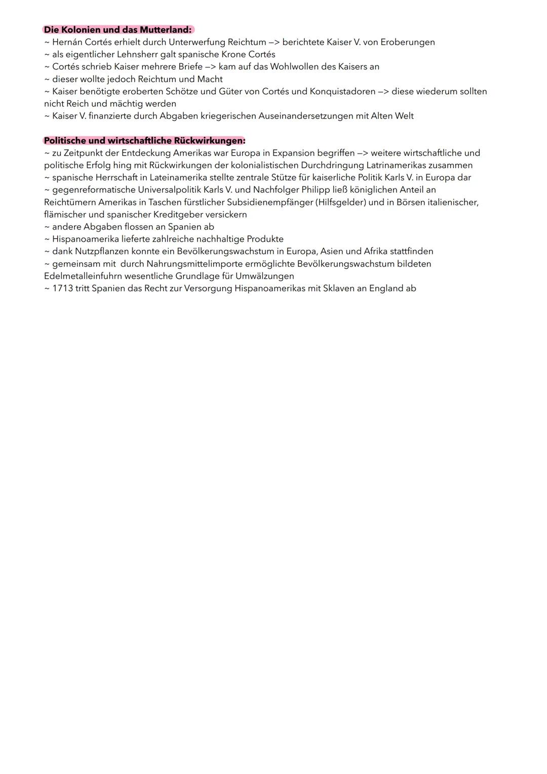 # Die Eroberung Amerikas

Entdeckung der Neuen Welt:

- 15. Jahrhundert Grenzen europäischer Herrschaft wurden durchbrochen -> Ausgangspunkt