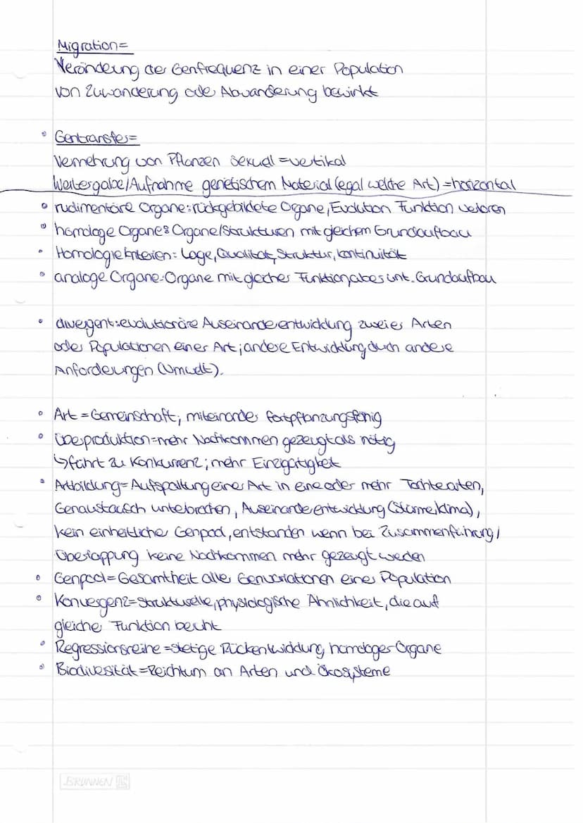 0
D
4
0
C
Die langfristige Vecindering von Organismen, die im Laufe vieler
Geneationen erfolgt!!
Evolutionsfaktoren
Mutation, Rekombination,