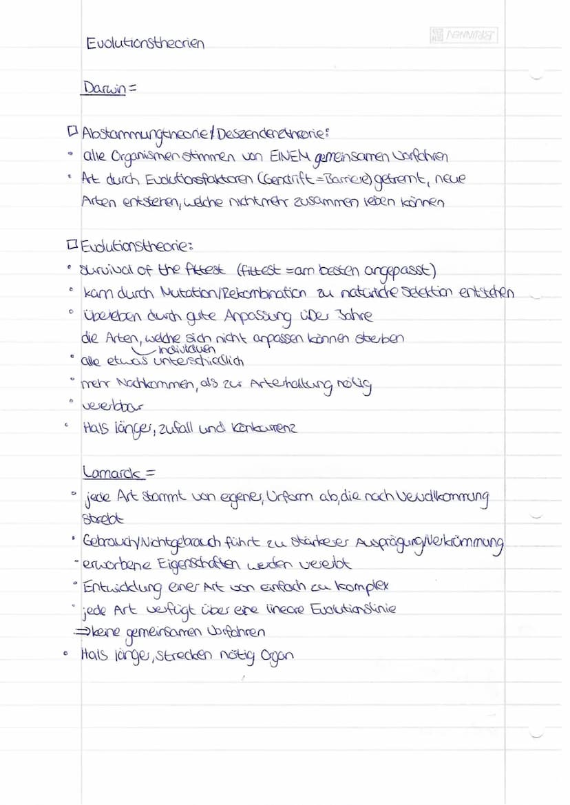 0
D
4
0
C
Die langfristige Vecindering von Organismen, die im Laufe vieler
Geneationen erfolgt!!
Evolutionsfaktoren
Mutation, Rekombination,
