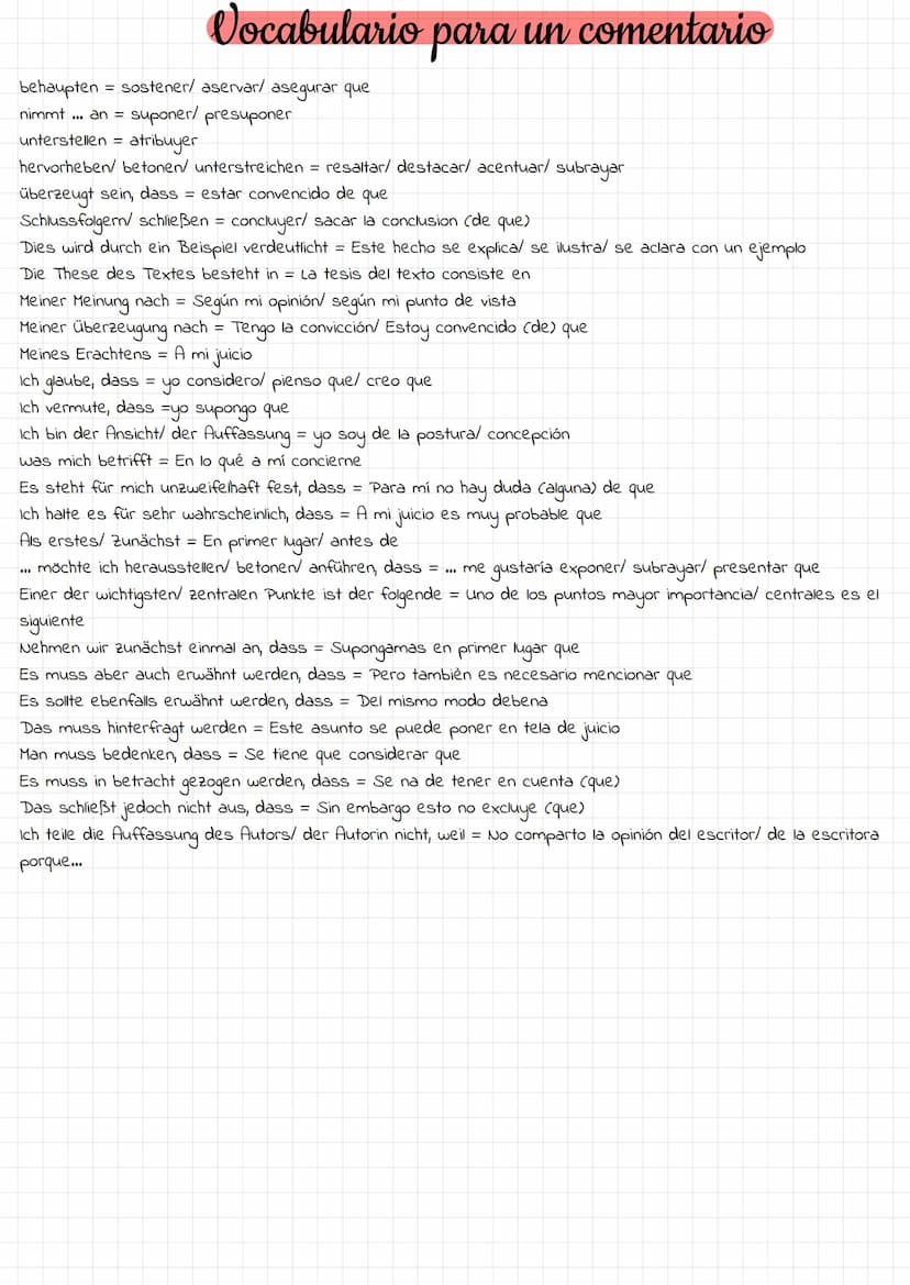 ¿Como escrito un comentario?
Ziel eigene Meinung ausdrücken und begründen
Zeitform: El presente (Präsens/ Gegenwart)
Einleitung
- Interesse 