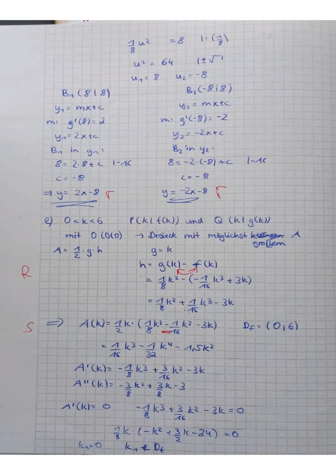 Teil A ohne Hilfsmittel
Aufgabe 1
Bilde jeweils die Ableitungsfunktion:
a) f(x) = (5x²+3)4
b) f(x) = (3x - 4) cos(2x)
c) f(x) = 4x² 2x
EISTU