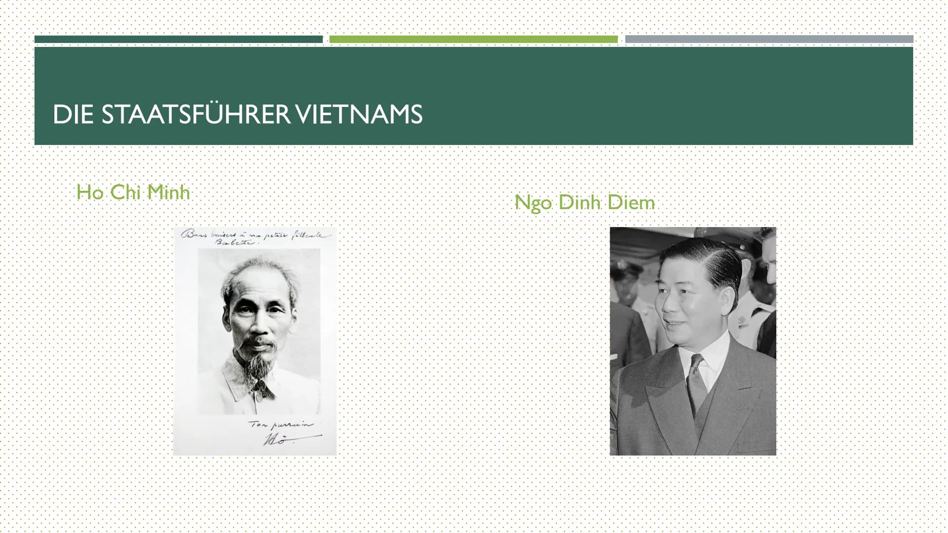 DER VIETNAMKRIEG
EINE KONFLIKTANALYSE THEMEN
Konfliktparteien
* Geschichtliche Anbahnung des Konfliktes
■ Interessen und Argumente der Konfl