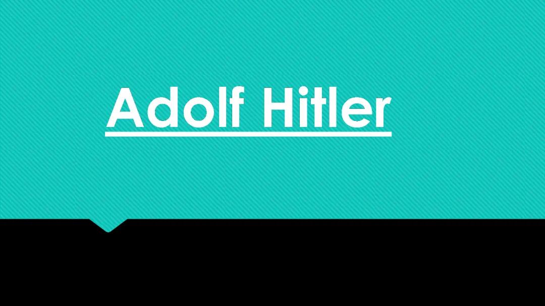 Adolf Hitler
