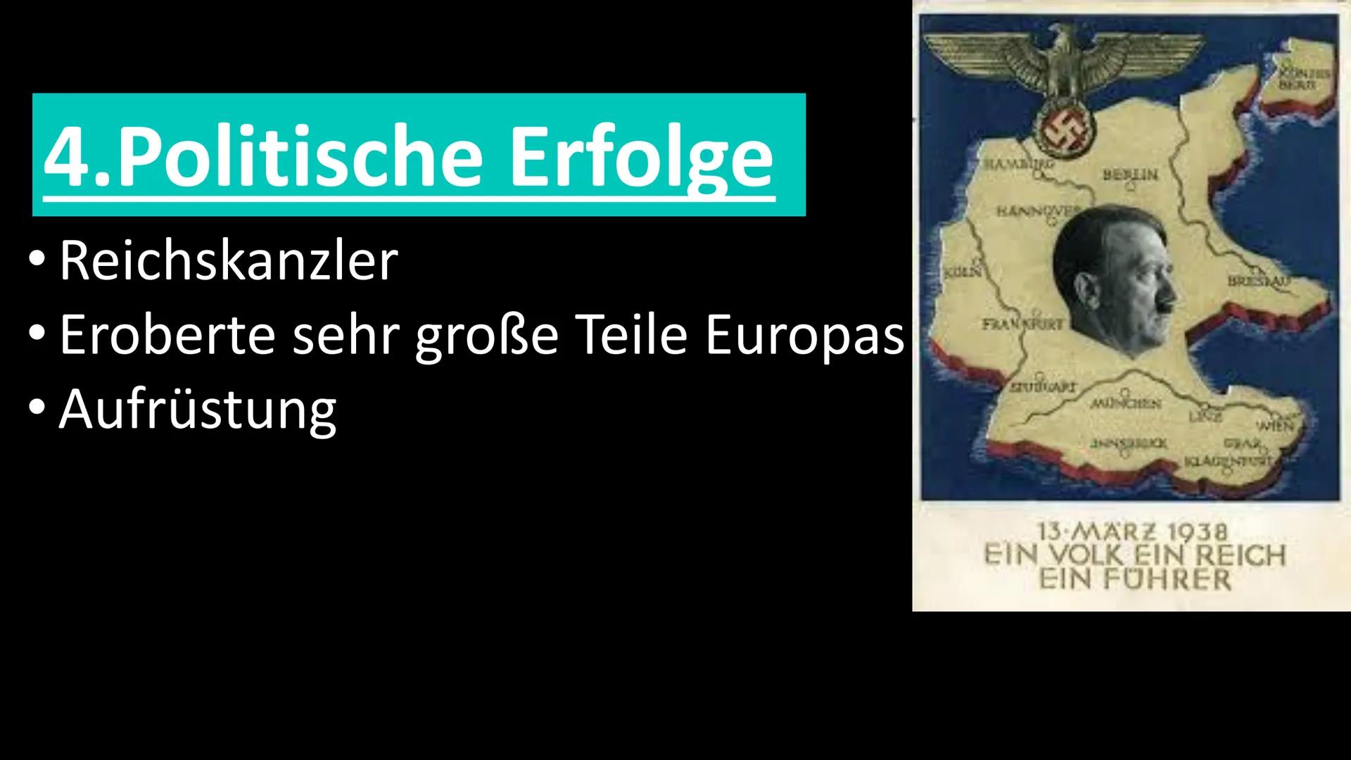 Adolf Hitler Inhalt:
1.Steckbrief
2.Familie
3.Jugend
4.Politische Erfolge
5.Wien und München
6.1. Weltkrieg
7.Aufstieg innerhalb der DAP
8.H