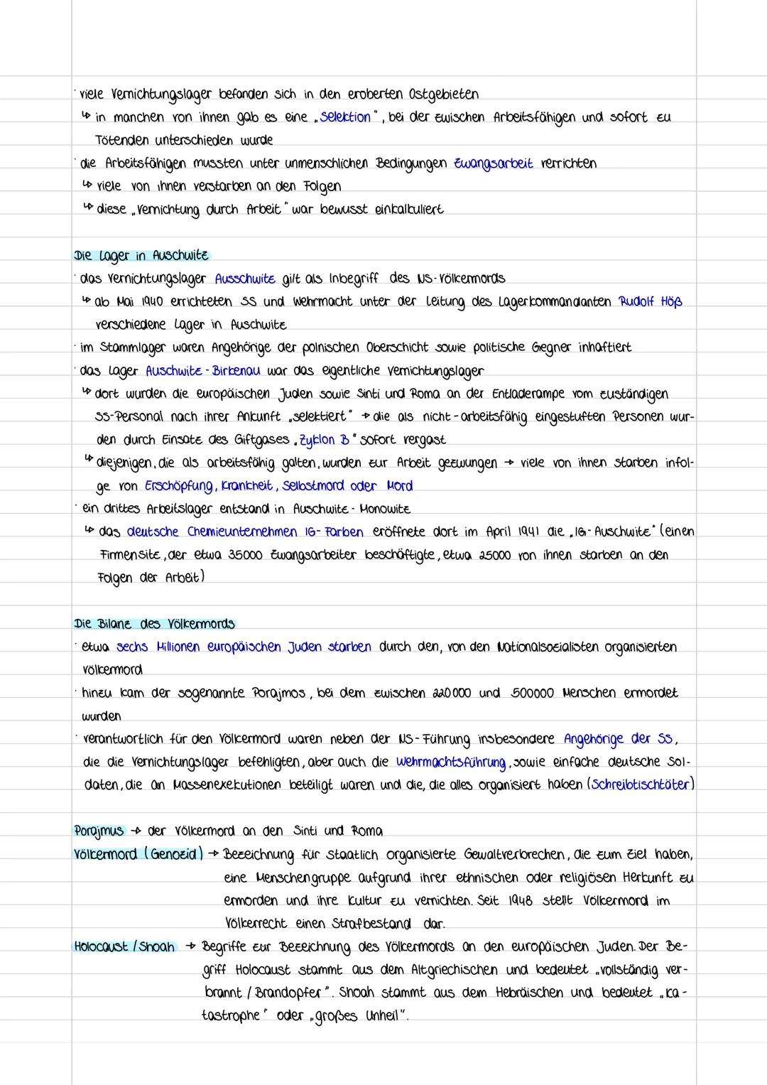 # Der Holocaust
EU $116$

Der weg zur geplanten vemichtung

der Umgang mit der jüdischen Berölkerung eskalierte immer weiter

*   bis 1939: 