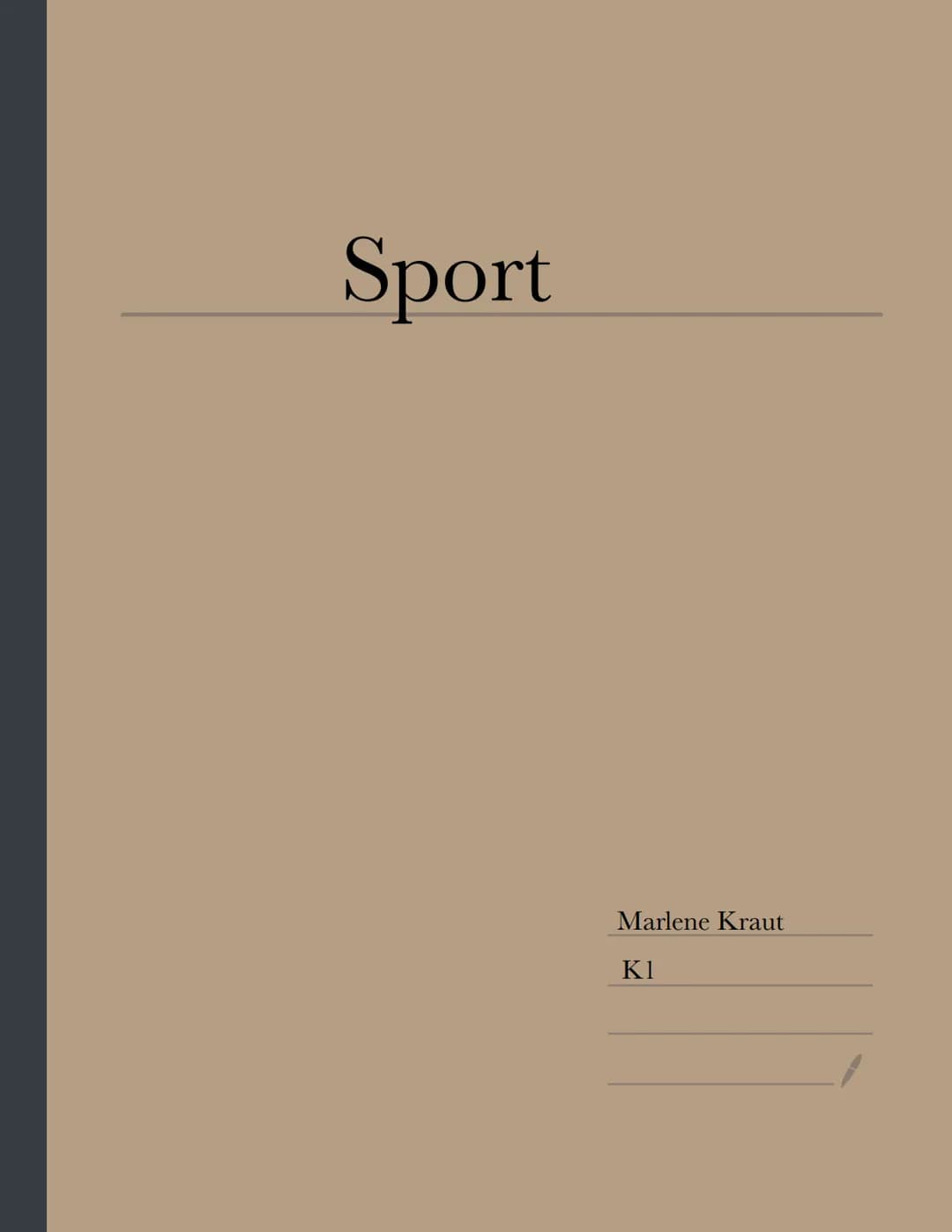 Sport
Marlene Kraut
K1 Klausur Nr. 1
(Thema 1-4)
Trainingsgesetze, Trainingsprinzipien und Ausdauer
1. Trainingsgesetze
1.1. Homöostase und 