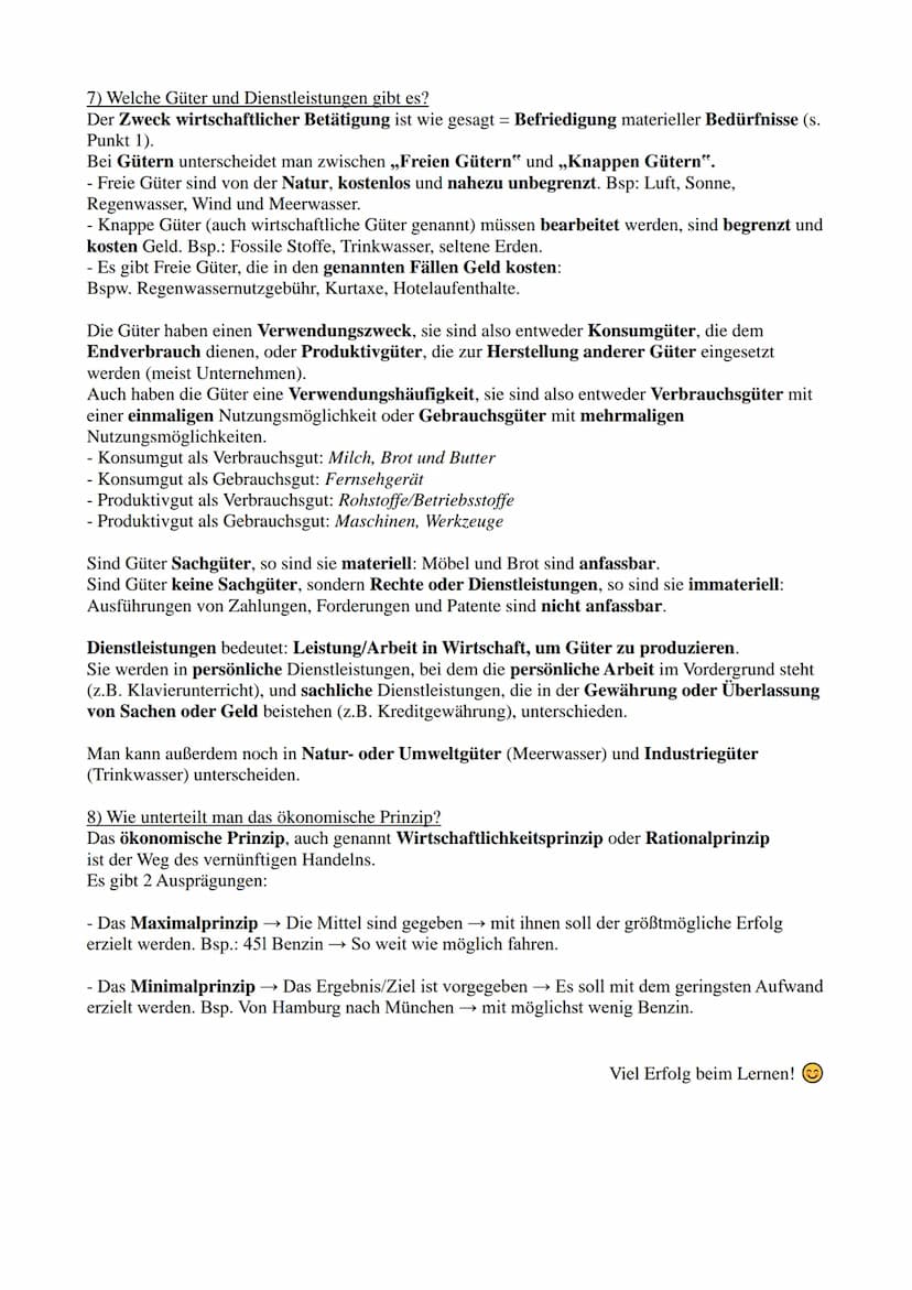 BVW Checklistenschlüssel - Bedürfnisse & Güter
1. Was bedeutet Wirtschaft?
2. Was sind Bedürfnisse?
3. Welche Arten der Bedürfnisse gibt es?
