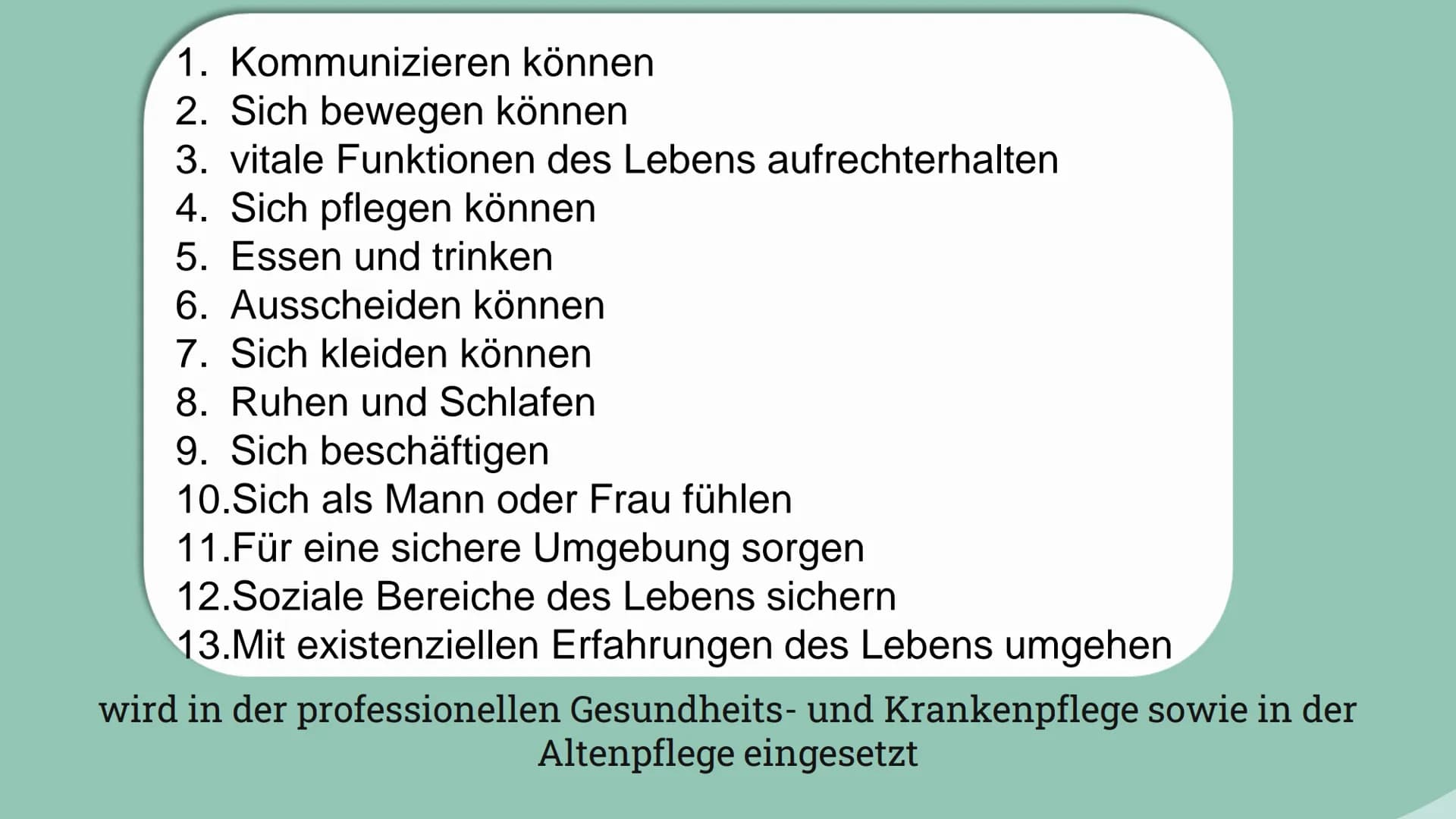 Das Pflegemodell
Nach Monika Krohwinkel
Cora Riedel Gliederung
01
03
Monika
Krohwinkel
Definition und
Ziel des
Pflegemodells
02 Die 13 AEDL`