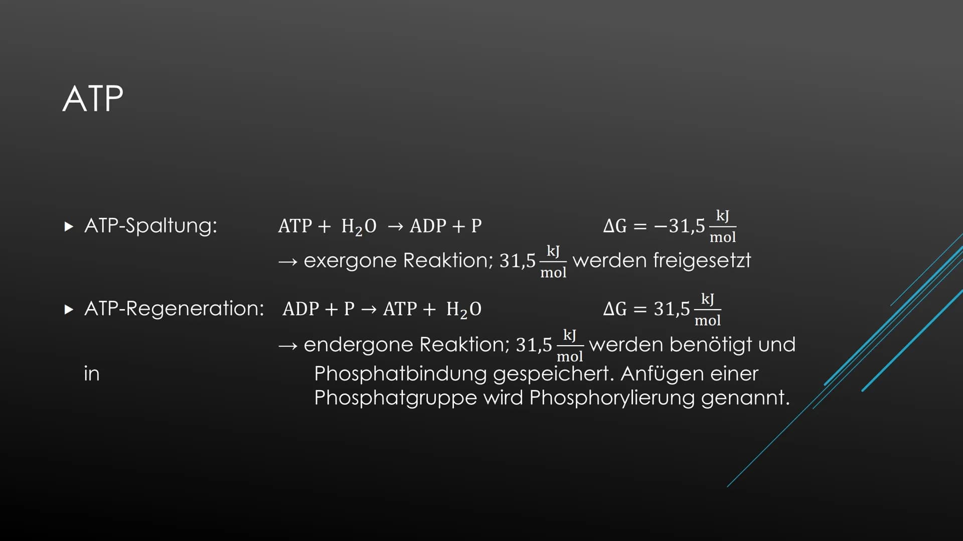 Fotosynthese:
Die Fotosynthese bildet die Grundlage aller Stoffwechselreaktionen auf der Erde. Aus den anorganischen
Molekülen H₂0 und CO₂ s