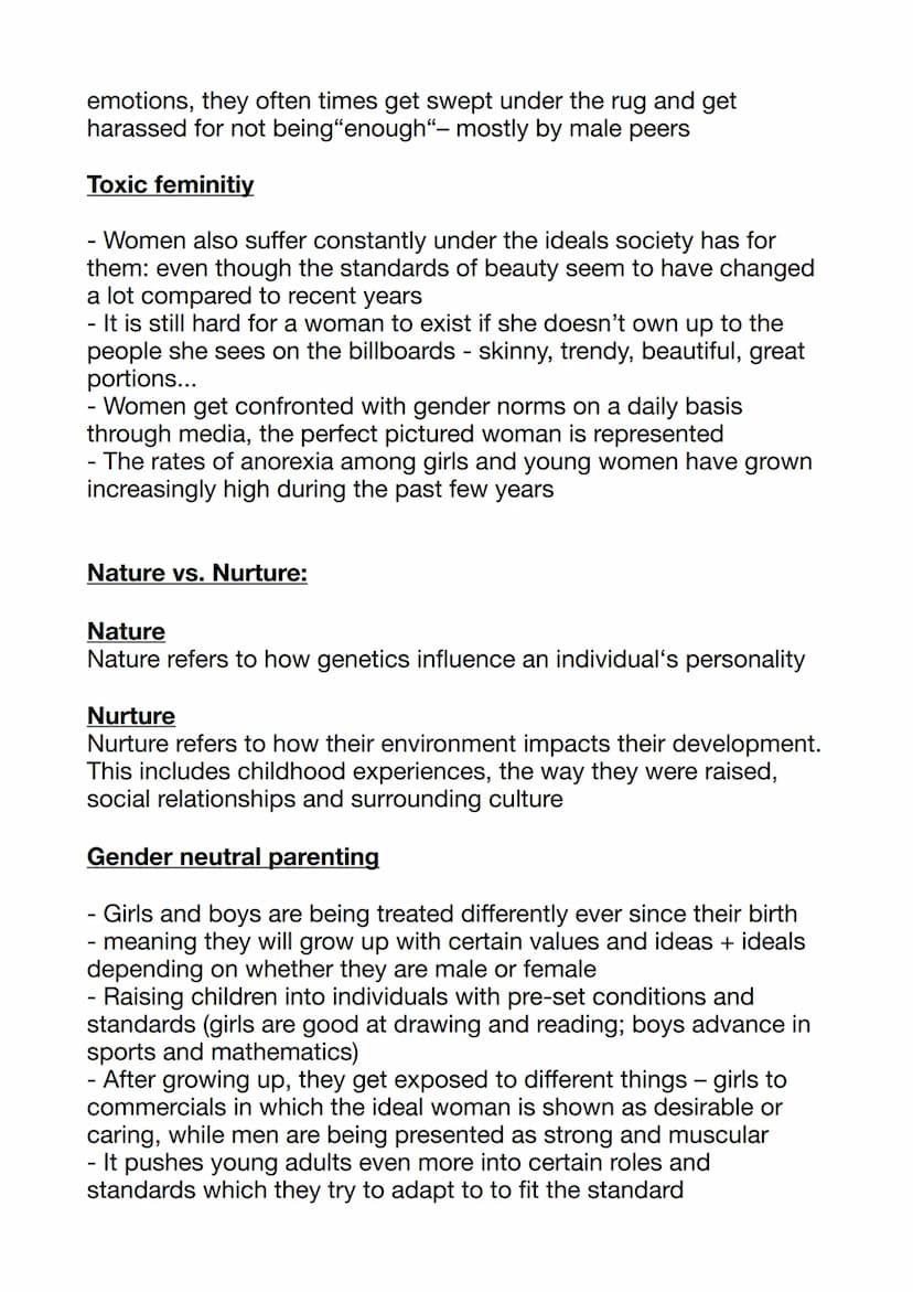 Q/3 Genderissues
Gender and Identity
Gender isn't only determined by the sex you were born with
Gender is a social construct being held up b