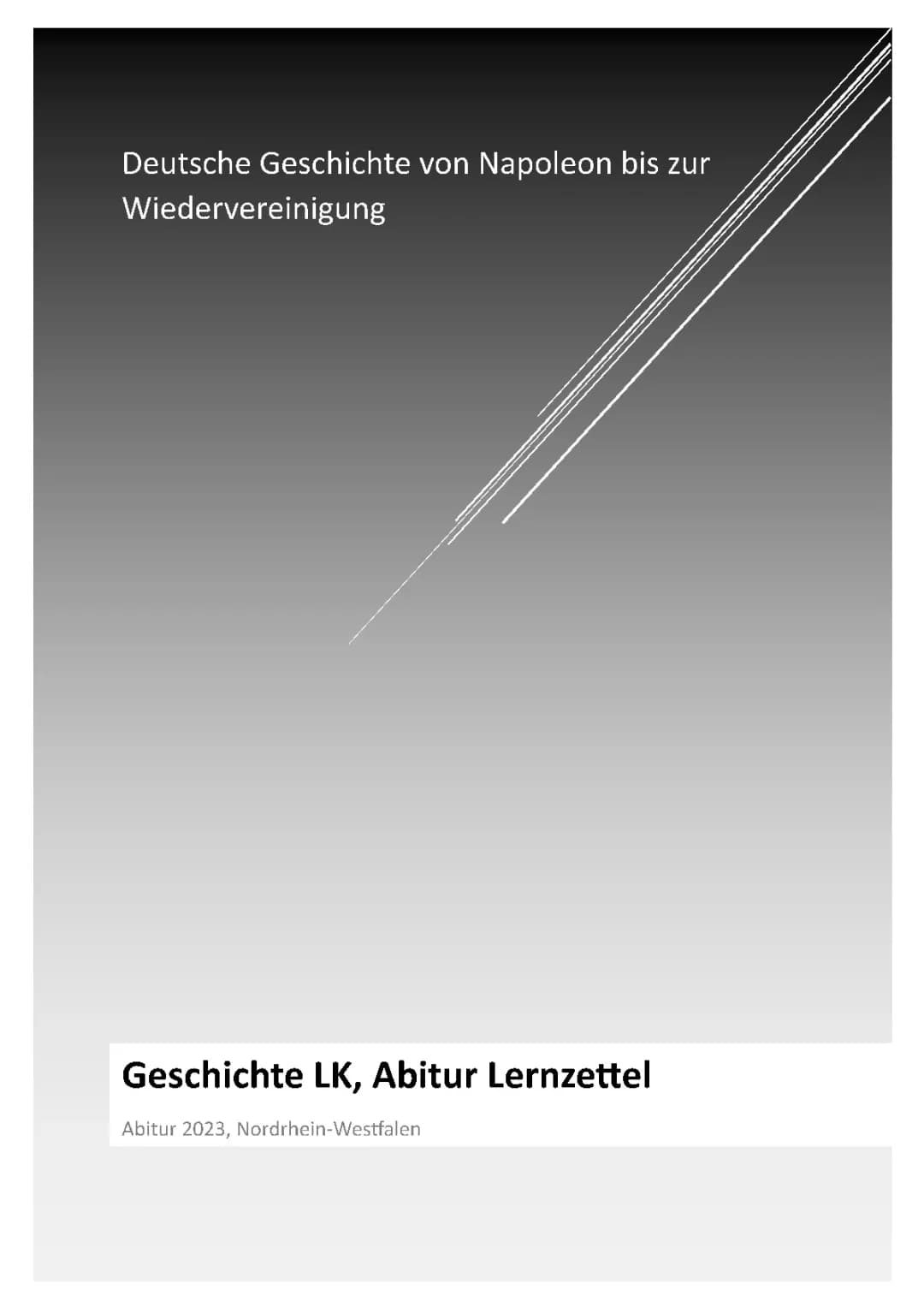 Geschichte Abitur 2024: Zusammenfassung, Klausuren und Lernzettel PDF